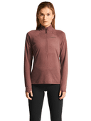 WOOL LS TEE W, Red