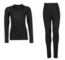 Baselayer Set, Undertøy, Junior, Black