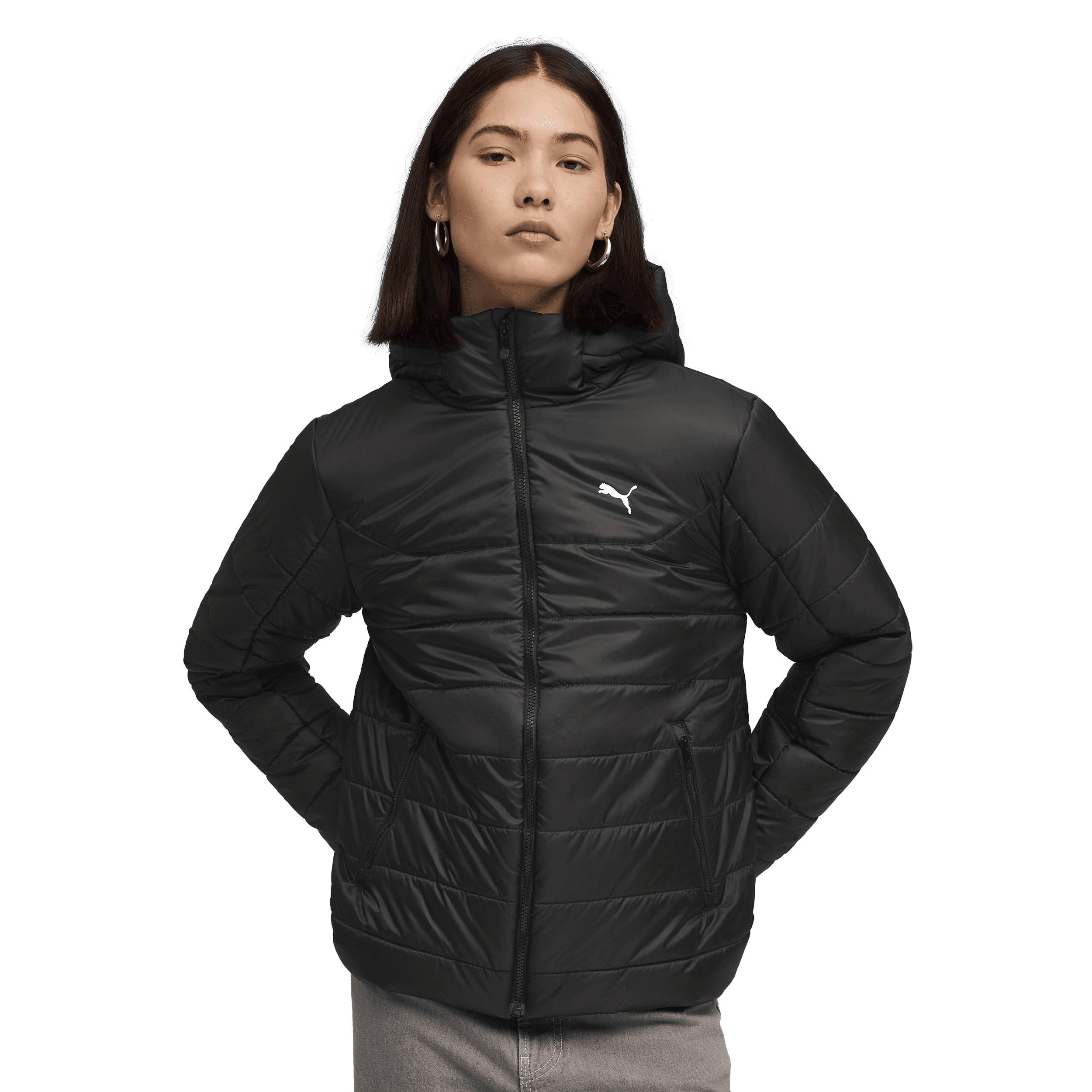 Puma, Ess Hooded Padded Jacket W, Model 1