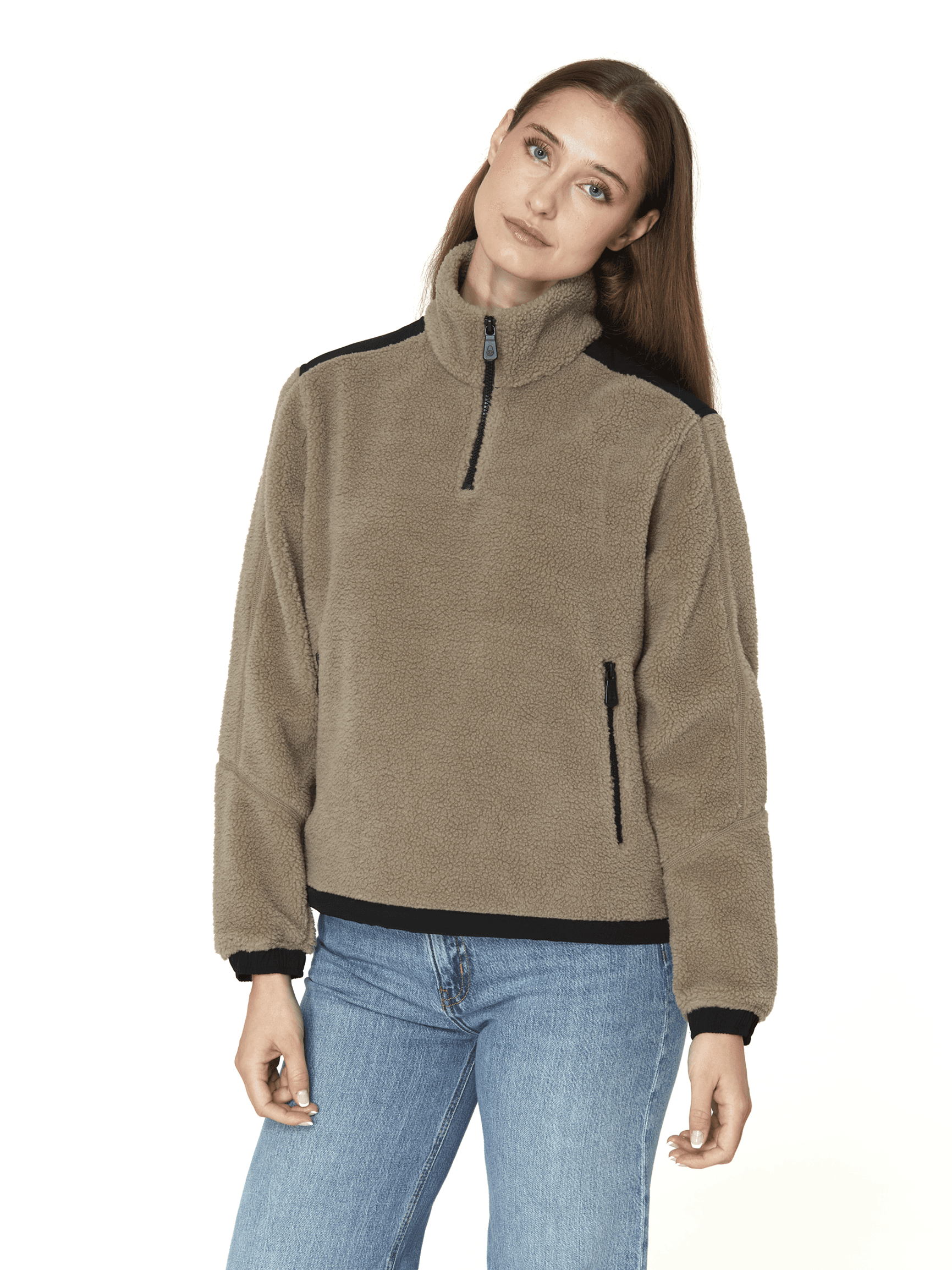 SAIL RACING, W GALE PILE HALF ZIP, Model 1