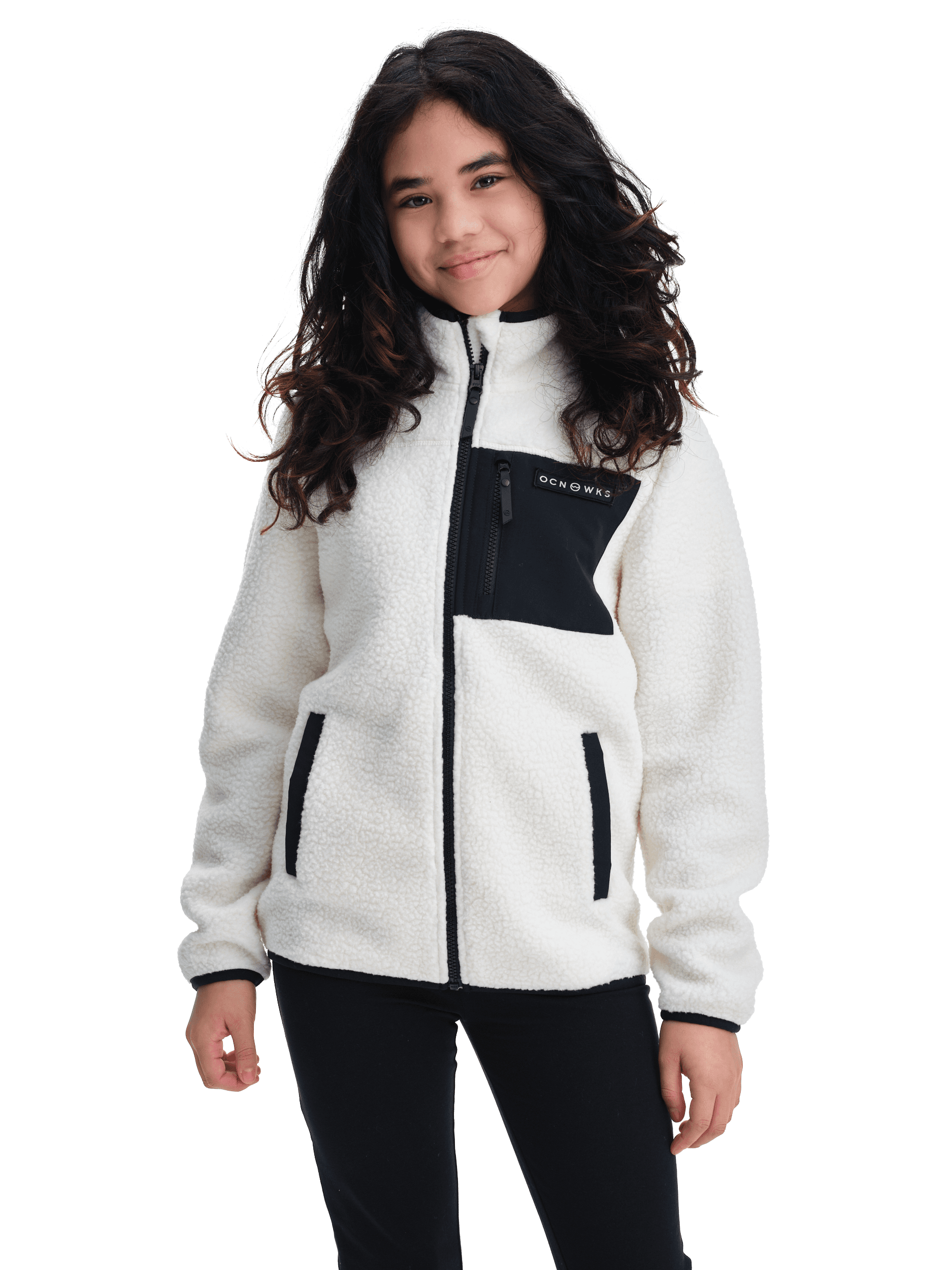 OCEAN WORKS, Zip Pile Jacket Jr, Model 1