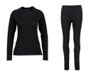Baselayer Set, Undertøy, Dame, Black