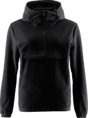 W GLACIER BAY FLEECE ANORAK, Black