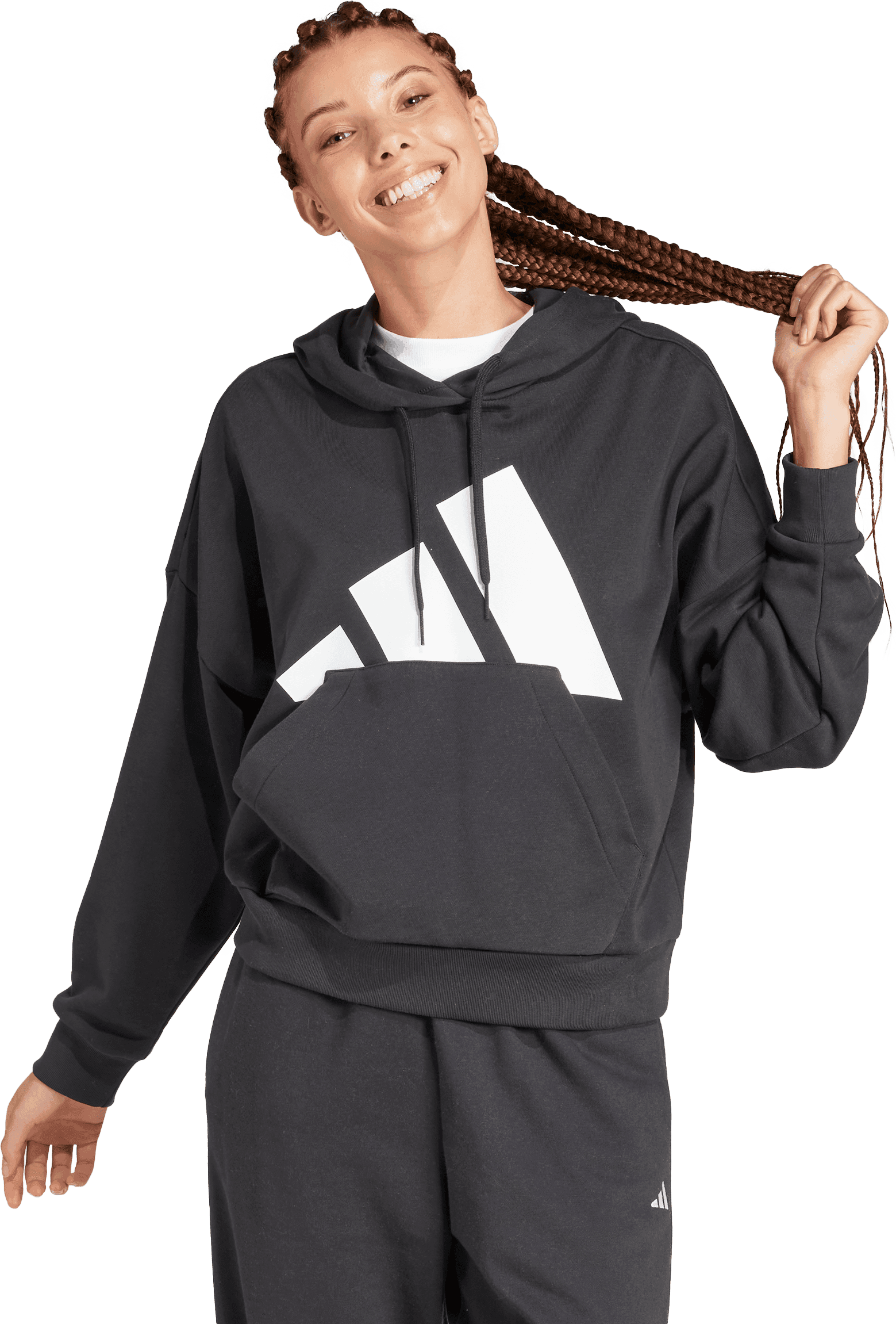 Adidas, W BIG LOGO FT HOOD, Model 1