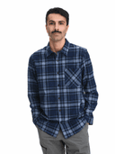 FLANNEL OUTDOOR SHIRT M, Blue