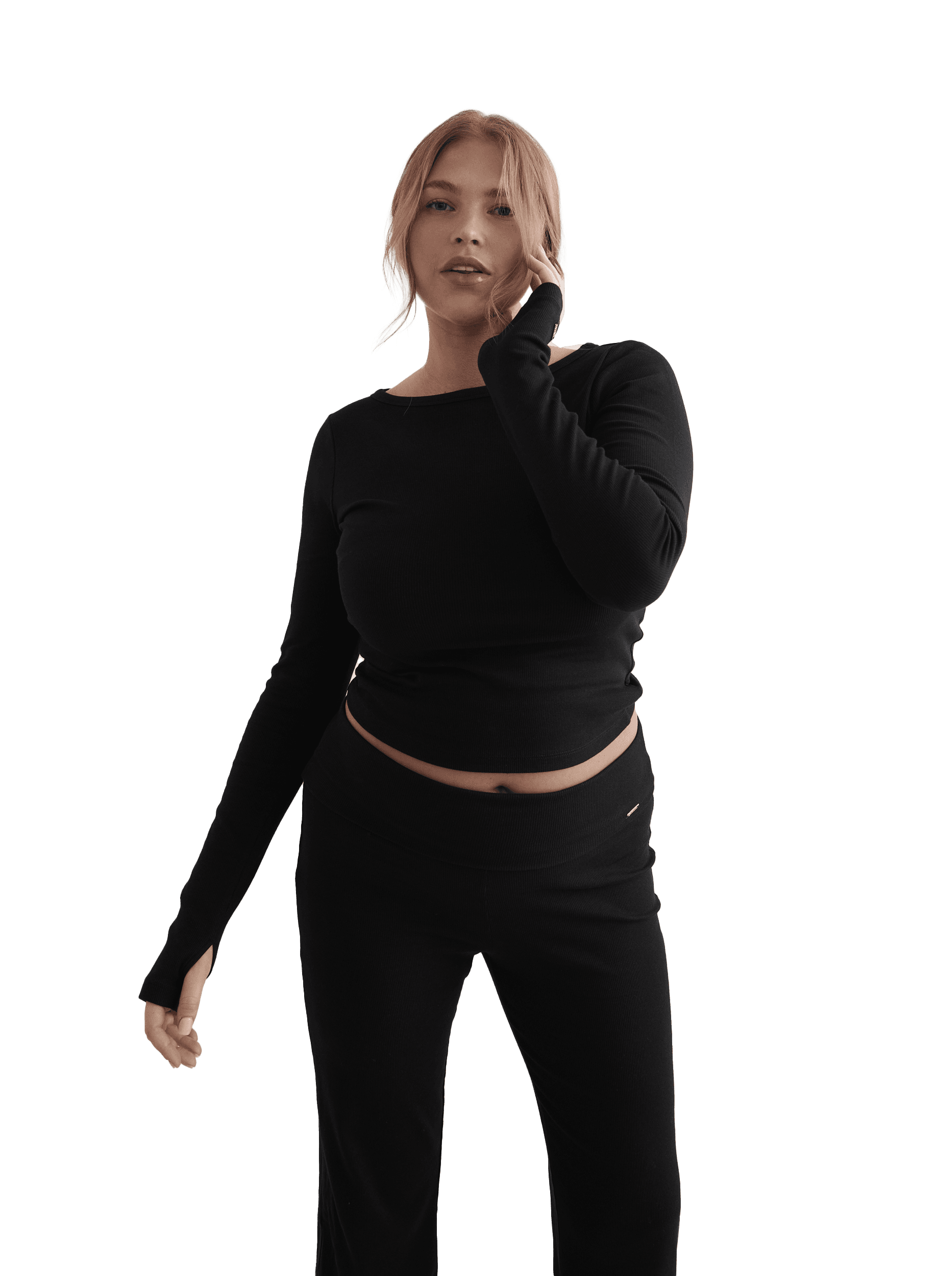 AIM´N, Ease Ribbed Long Sleeve Top, Model 1